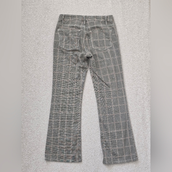 FRAME Le Crop Mini Boot In Windowpane Plaid Jeans 24 FALL STAPLE! - Picture 7 of 9